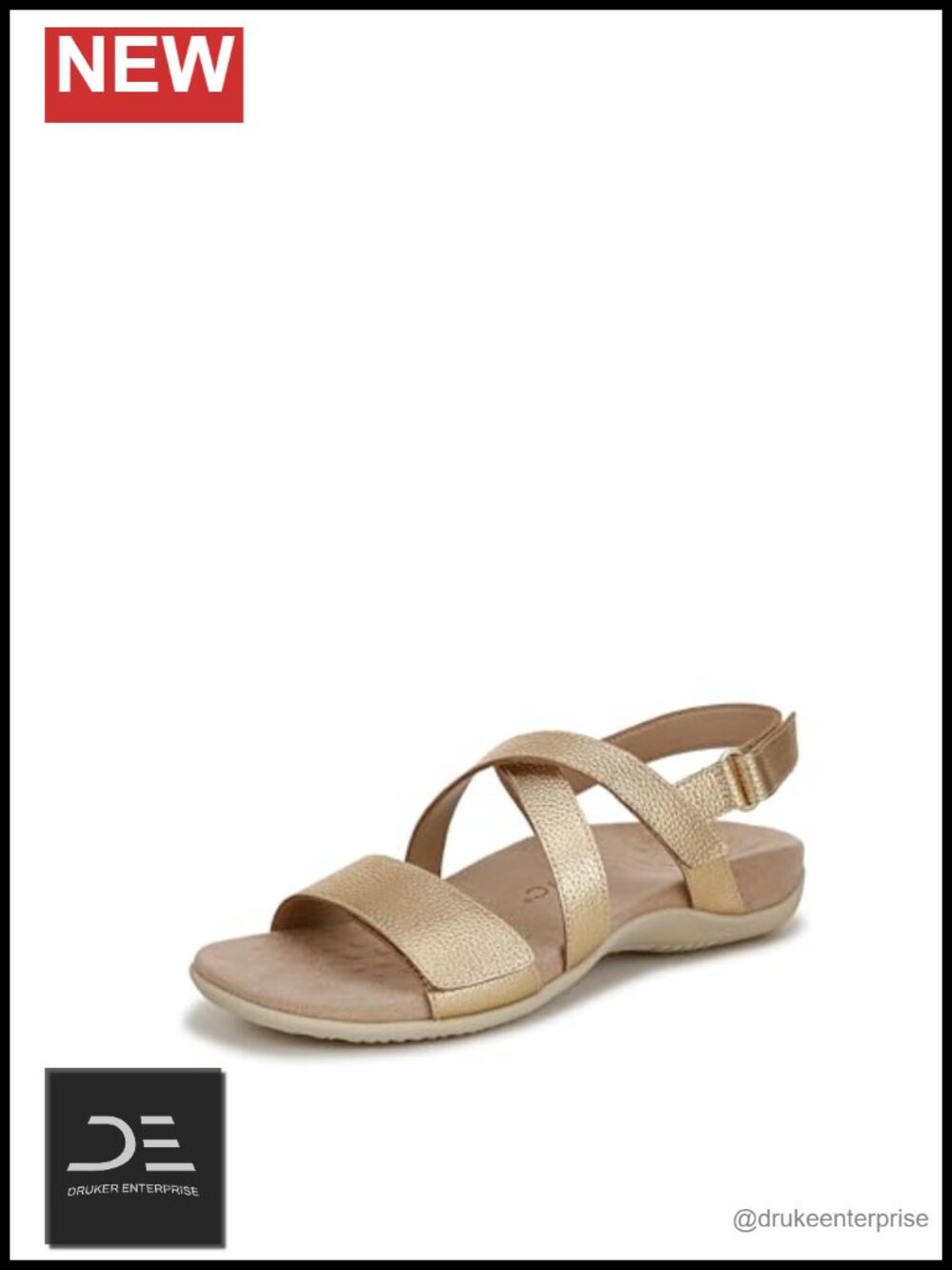 Vionic Raya Slingback Sandals Leather Cushioned Footbed Open Toe Casual